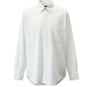 Northern Spirit Men’s White Button Down Oxford Shirt Cotton Classic Medium